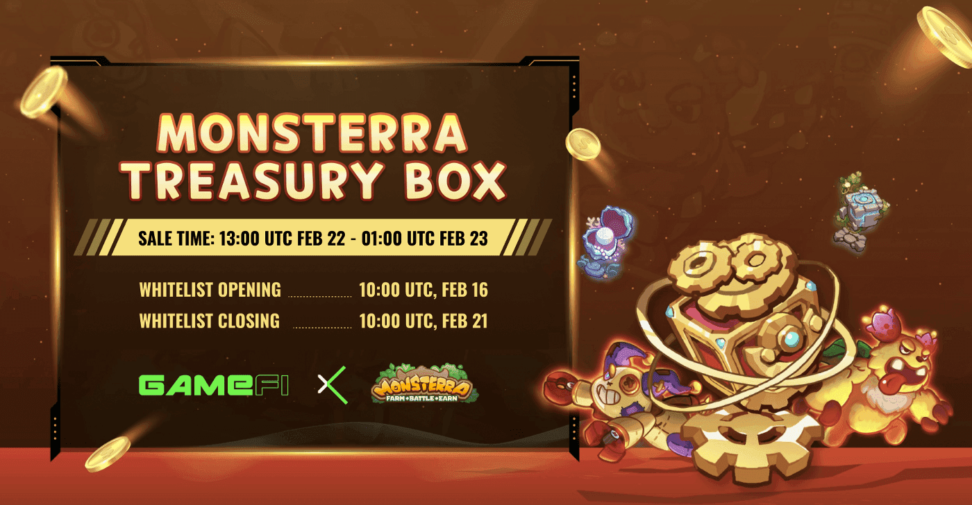 Whitelist Registration for Monsterra’s Box Sales on GameFi is OPEN!