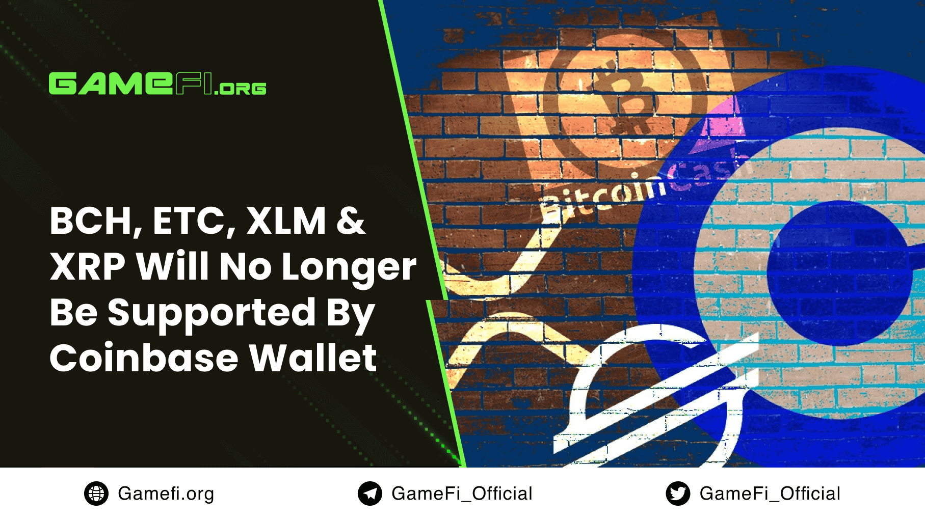 BCH, ETC, XLM & XRP Will No Longer Be Supported By Coinbase Wallet