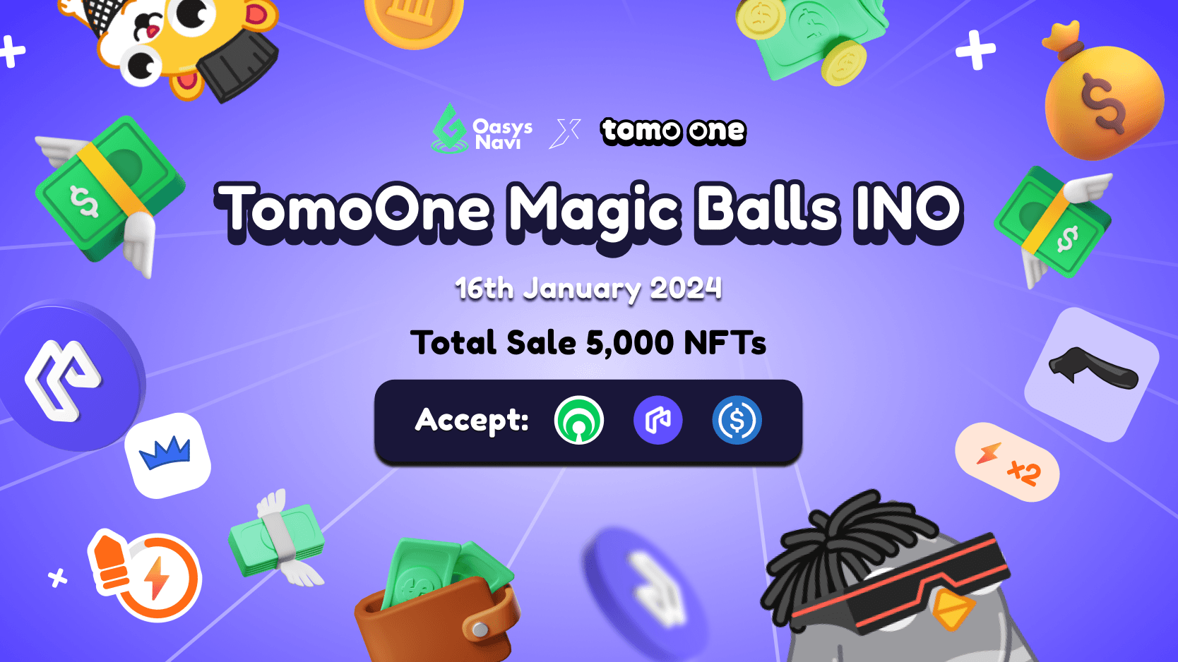 TomoOne Magic Balls INO: 5000 NFT Assets to Level-up Your Pet!